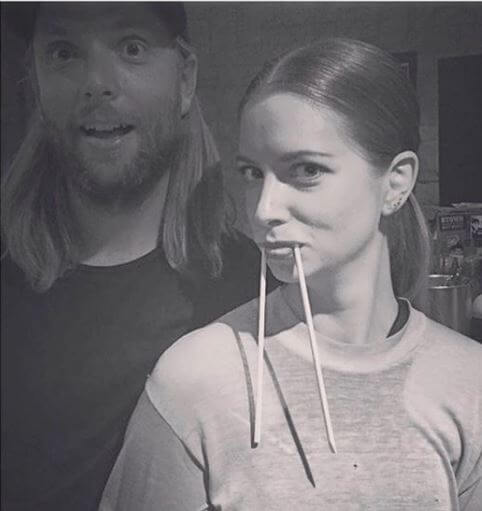 With Her Brother James Valentine
